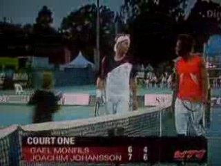 Adelaïde 2009 - Balle de match Monfils/Johansson