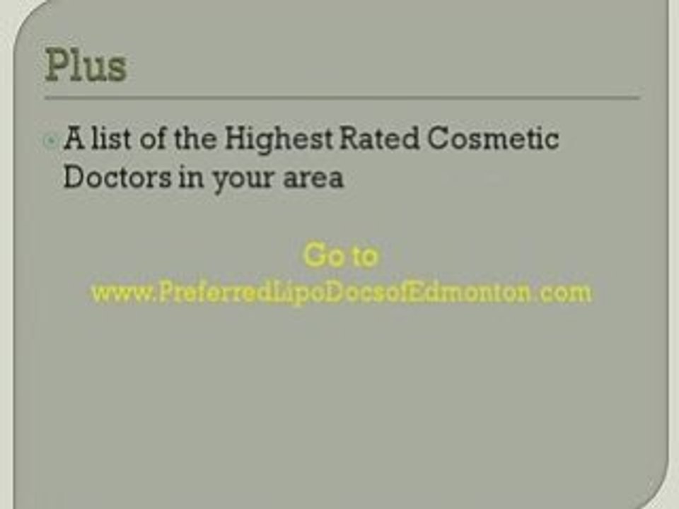 How To Find A Great Edmonton Liposuction Doctor