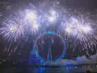 London Fireworks on New Year's Day 2009