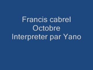 Octobre Francis cabrel