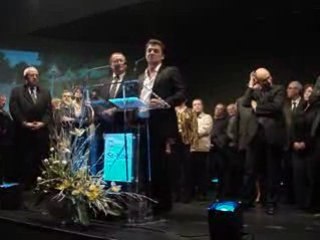 Saint-Just, venue de Thierry Godard aux voeux