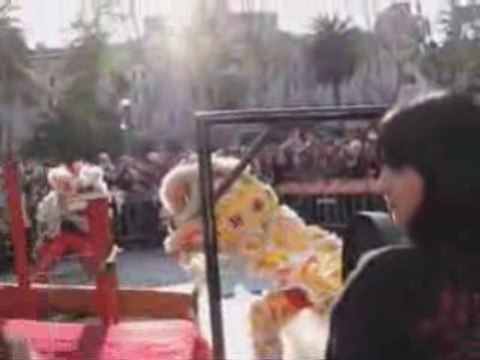 Danza del leone sui pali - Capodanno cinese Roma 2008