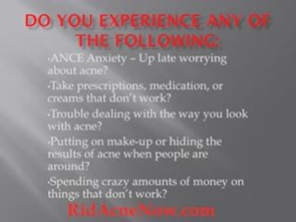 Get Rid Of Acne Fast