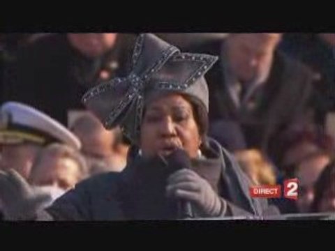 Aretha Franklin à l'investiture de Barack Obama Président