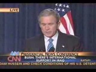 George W. Bush caught off guard 9-11 Question