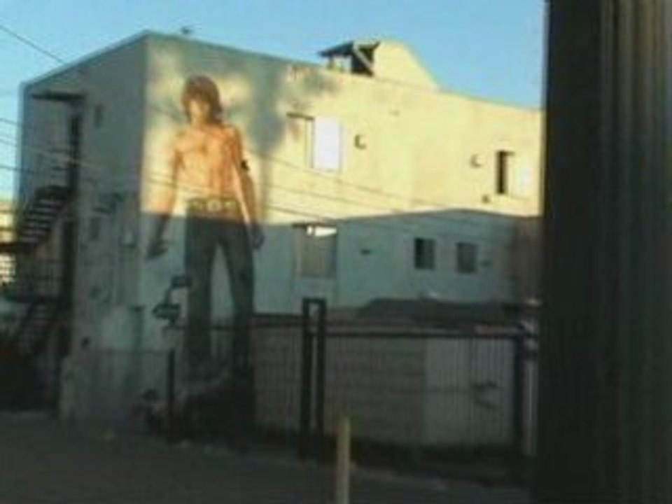 Peinture murale de Jim Morrison à Venice Beach en Californie