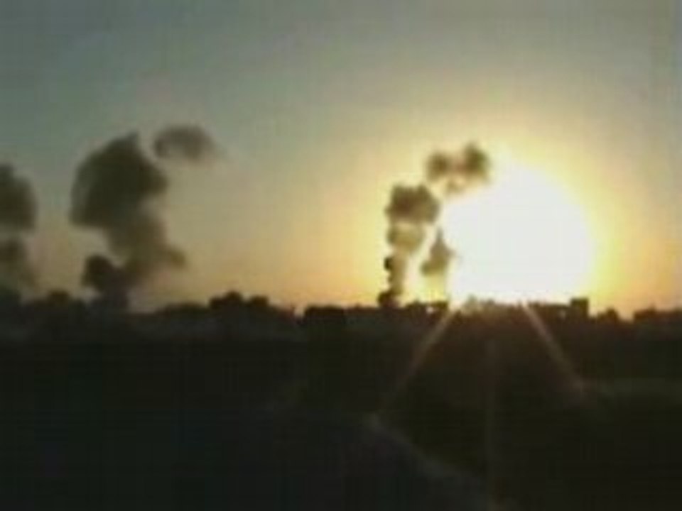 Un feu d'artifice atomique  sur Rafah