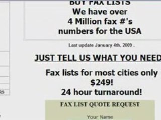 Buy Fax Lists - Save a ton of cash! Learn how.