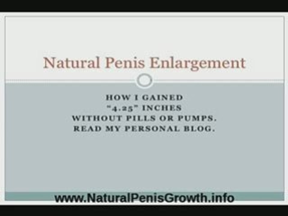 The Best Natural Penis Enlargement