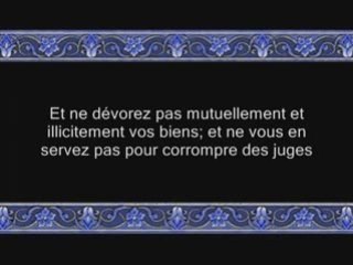 Sourate 2 Al Baqara ( La Vache ) versets 177 à 202
