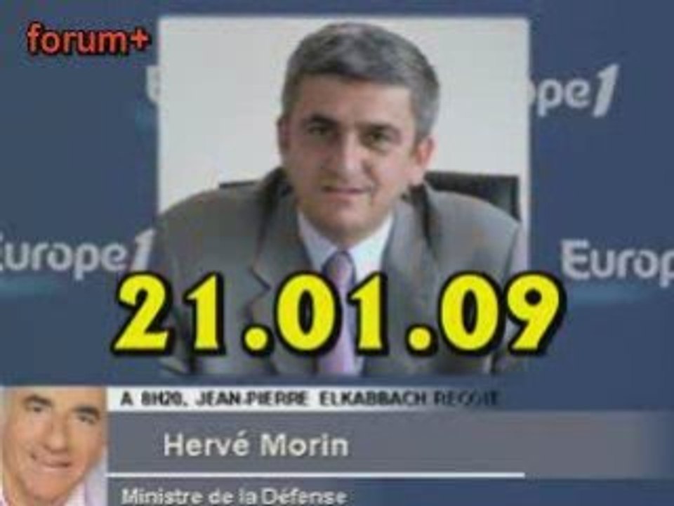 ITW de Hervé Morin (21.01.09)