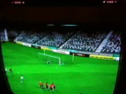 coup franc pleine lucarne fifa09 wii