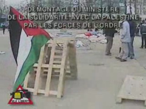 Démontage du Ministère de la Solidarite avec la Palestine