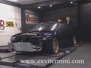 Test drive - Nissan Skyline R34 1158hp Turbo on a dyno 2