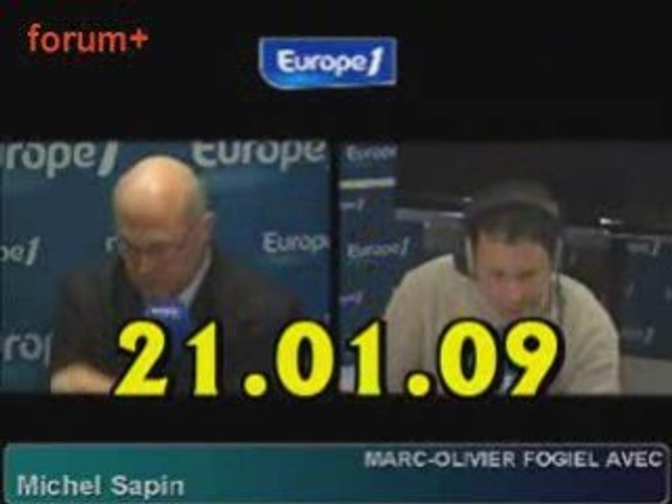 ITW de Michel Sapin (21.01.09)