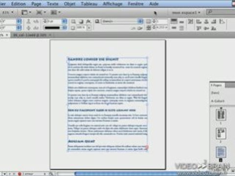 Adobe InDesign CS4 : Les textes en colonnes