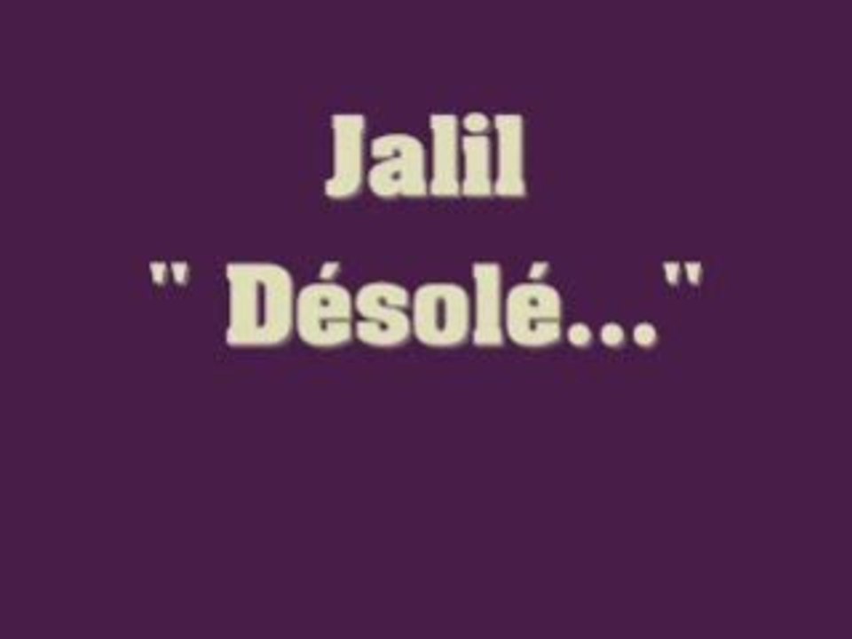 Désolé