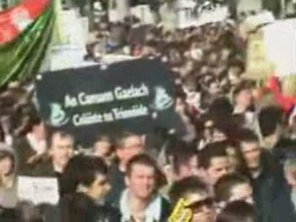 Student Fees Protest . Dublin - October 2008