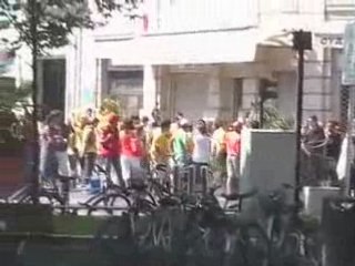 March in support of Basque Prisoners attacked by Police.