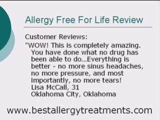 Best Allergy Treatments - Allergy Free For Life Review