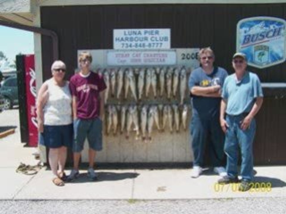 Lake Erie walleye & perch fishing charter trips Monroe, MI