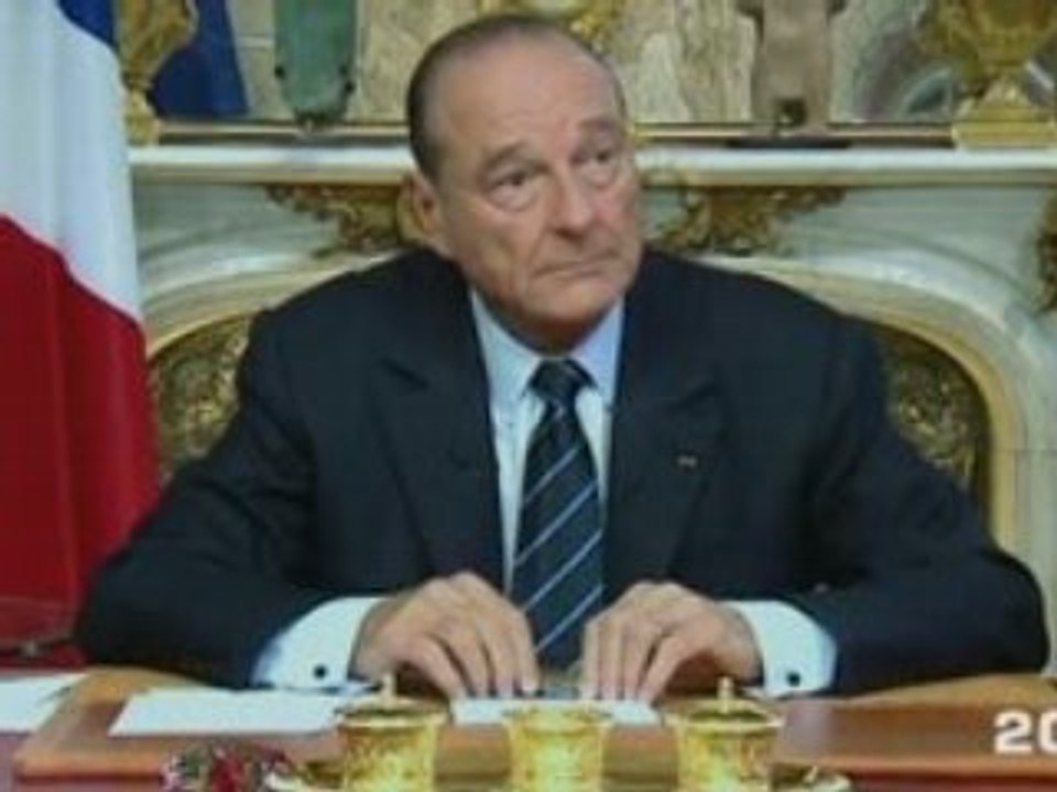 Jacques Chirac baisse les impots de 5% chaque année