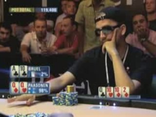 EPT 4 Barcelona - Massive hand Patrick Bruel vs Paasonen