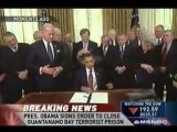 Obama signs orders to close Gitmo, shut secret CIA prisons