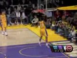 NBA Trevor Ariza gets the steal into a spectacular dunk.