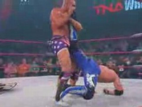 TNA Impact 1/22/09 - Kurt Angle vs AJ Styles Table Match