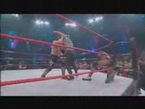 TNA Impact 1/22/09 Booker T & Steiner Attack Shane Sewell