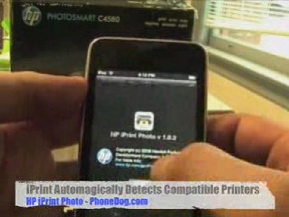 HP iPrint and PhotoSmart C5480 Wireless Printing for iPhone