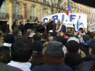 MANIFESTATION POUR ISRAEL UEJF CRIF CCJ IDF Ile De France