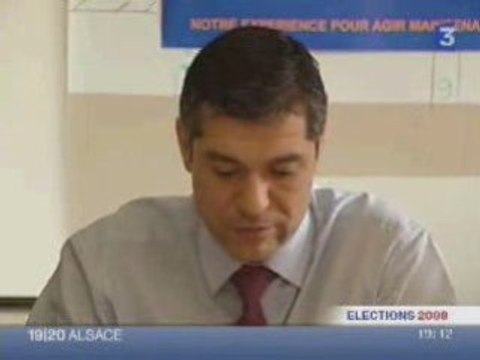 Denis Garcia, campagne municipale 2008 à Haguenau