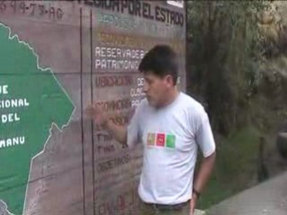 Entrée du parc national de Manu