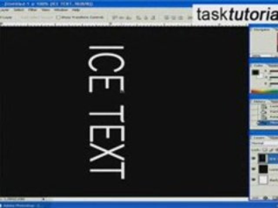 Ice text effect in Photoshop - Tutorial