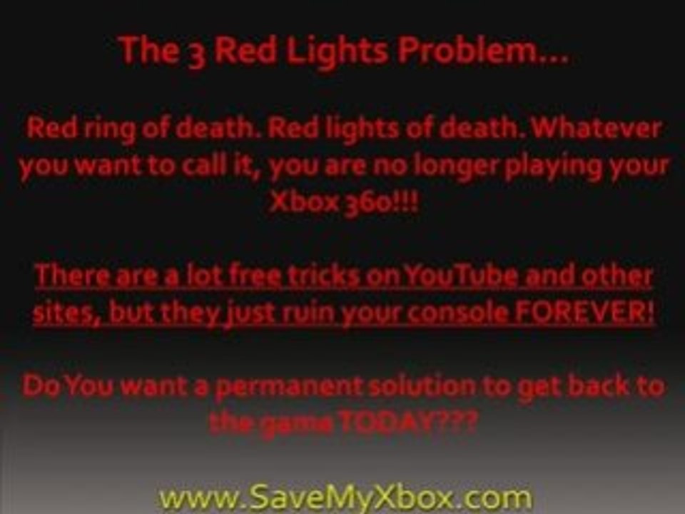 How To Fix An XBOX 360 With Red Ring Of Death - 3 Red Lights