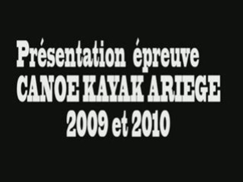 Canoe-kayak - FOIX - ville internationale 2009 et 2010