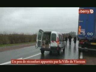 Une centaine de camions bloqués à Vierzon