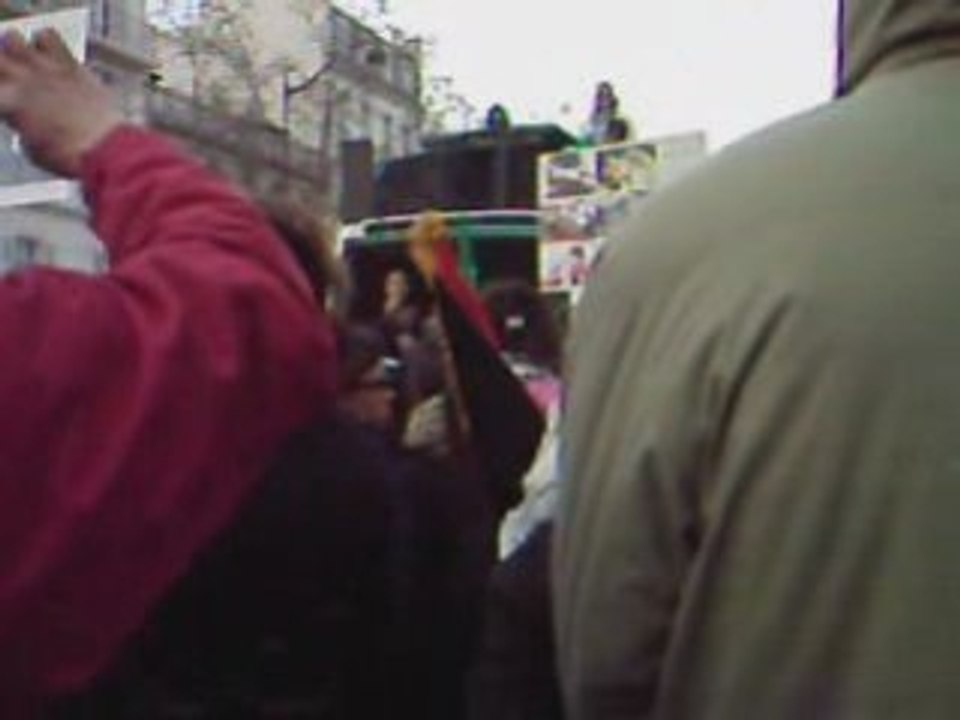 manifestation: message des Palestiniens (24/01/09)