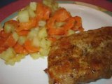 Côtes de porc ''patatas carottas''