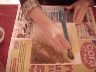 réalisation effet tableau homedeco