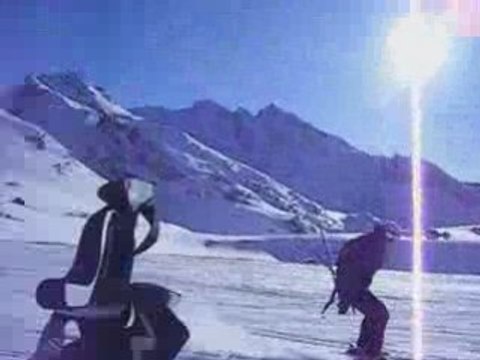 Descente ski val thorens