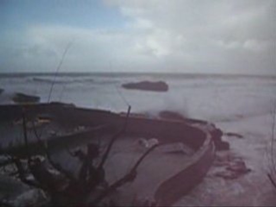 Tempête sur Biarritz le 24 janvier 2009