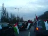Manif cortége à Strasbourg pour GAZA-PALESTINE 24/1/09