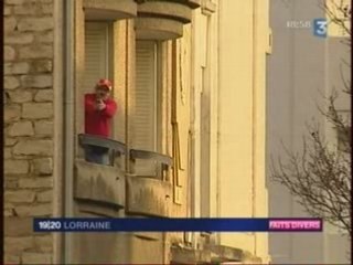 Laxou - 25 janvier 2009 - un homme menace les passants