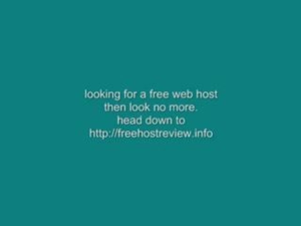 Free Web Host Review