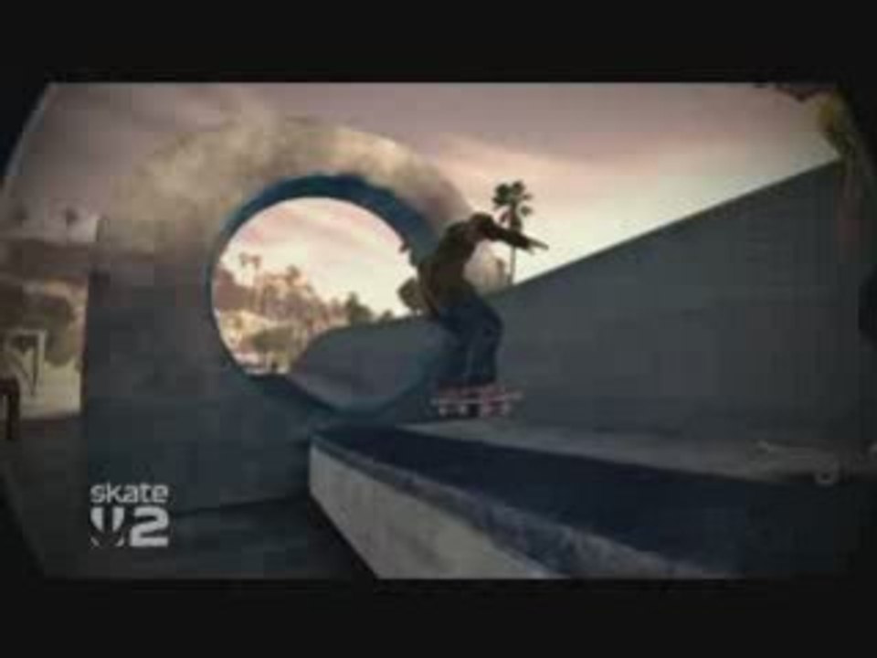 Skate 2 choque frontale avec un skateur