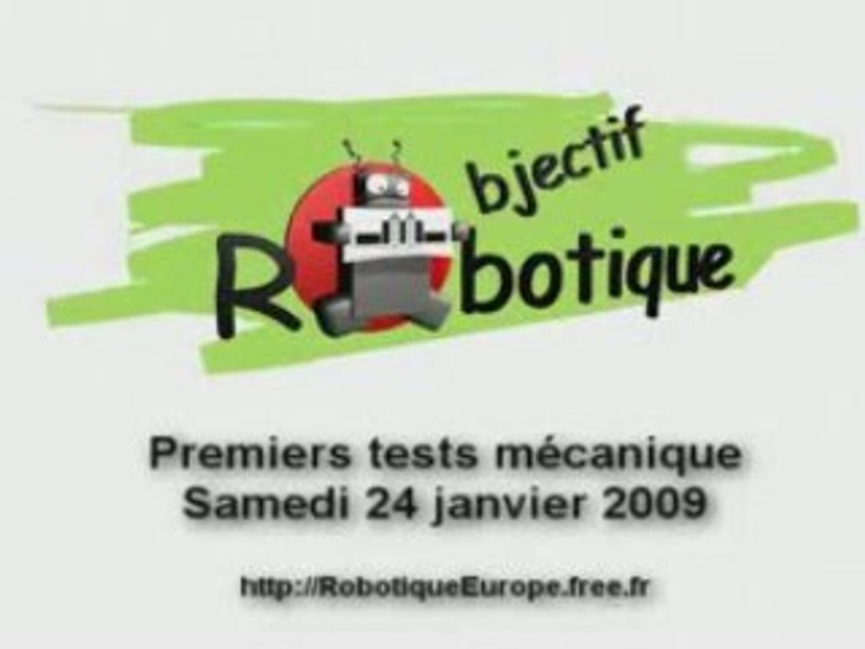 Premier tests mécanique