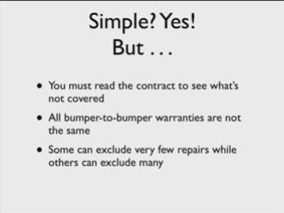 Bumper To Bumper Auto Warranty